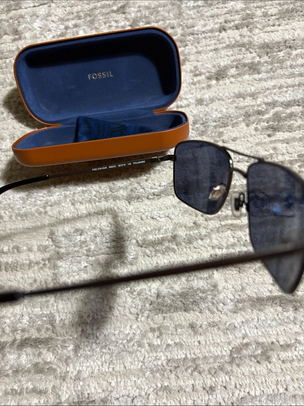 Fossil Polarized Rectangular Sunglasses for Women